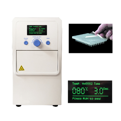 96 Deep Well Elisa PCR Microplate Laboratory Plate Sealer LCD Touch Screen