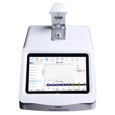 Protein Analysis UV Vis Nanodrop Micro Volume Spectrophotometer 00.01 To 400mg/ Ml 20*30*20cm